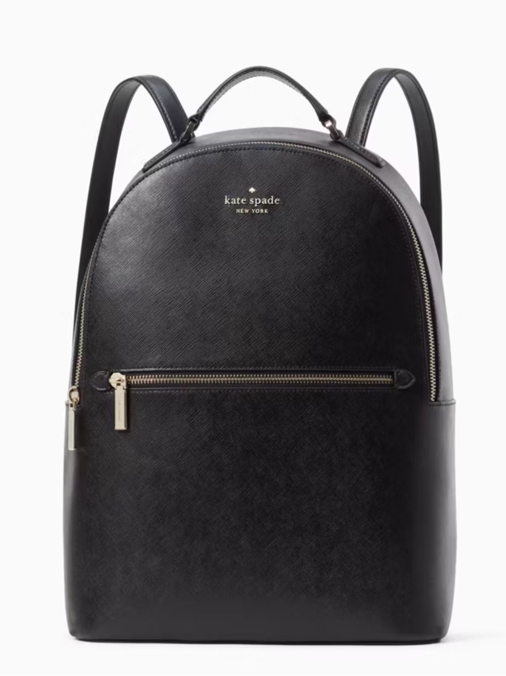 New Kate Spade Perry Leather Large Backpack Black RETAIL $379